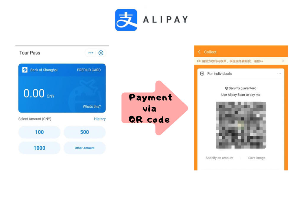 Payment via QR code