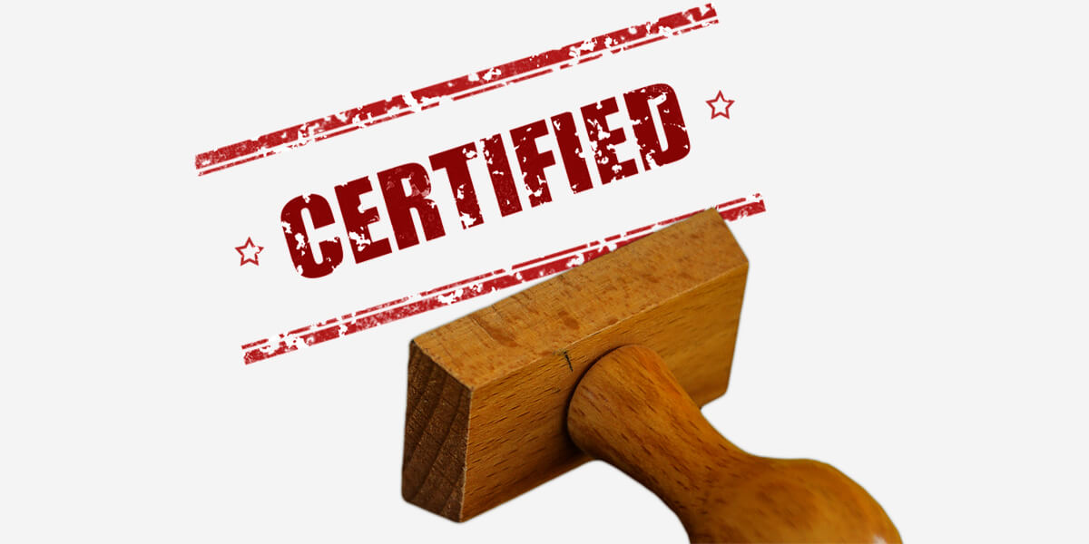 Certified by the Government